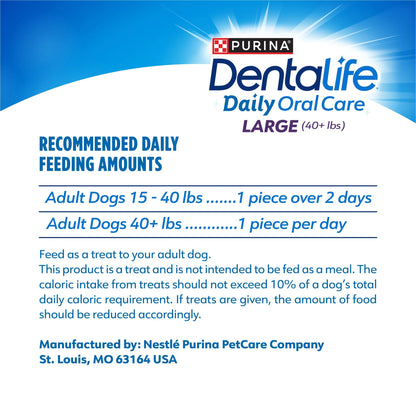 Purina DentaLife Dog Dental Chews Clean Teeth Large Breed - HuckMB Pet Supply