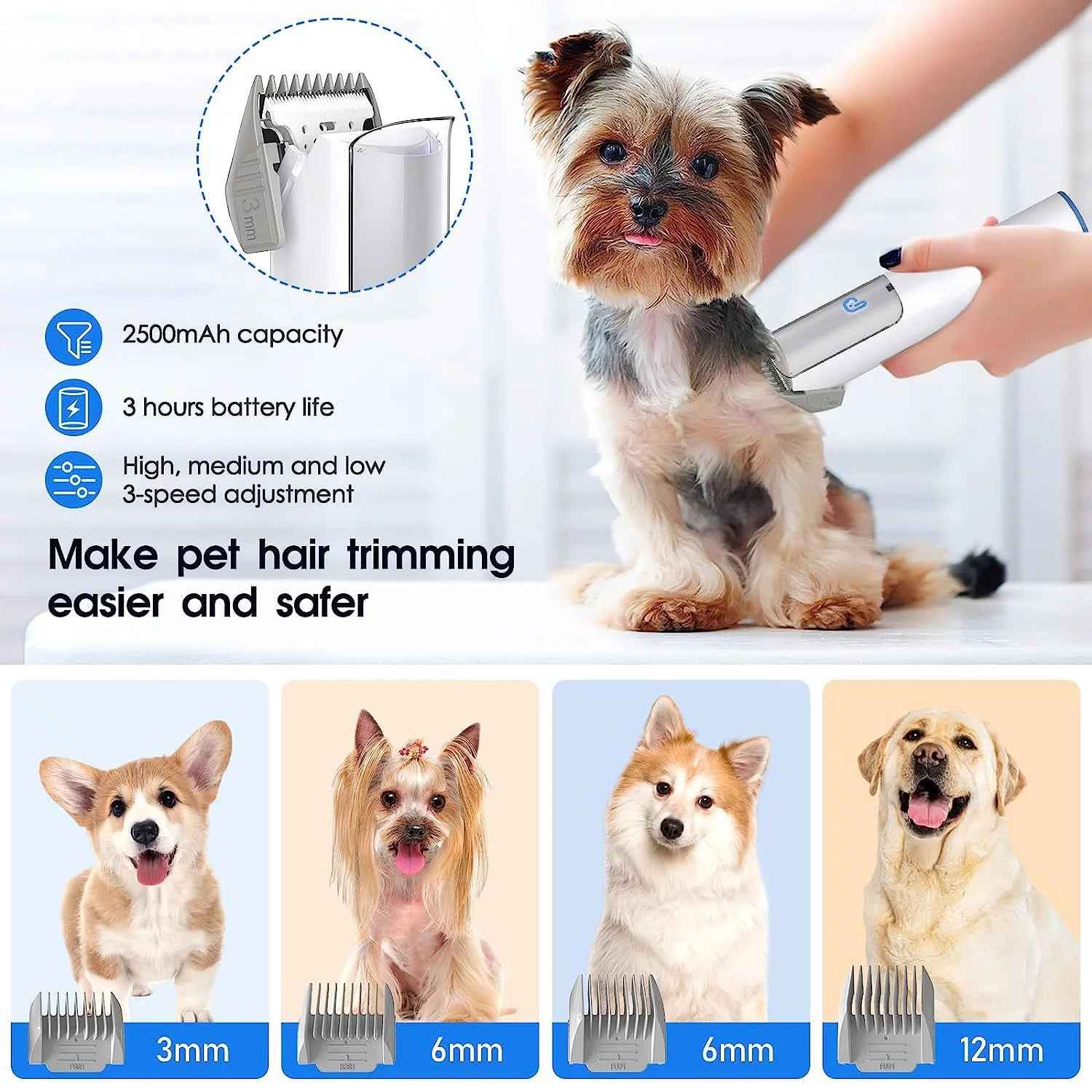 Pet Grooming Vacuum for Dogs and Cats