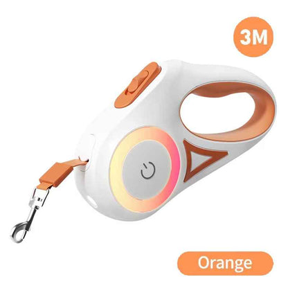 LED Retractable Dog Leash: Stylish & Safe Luminous Pet Lead