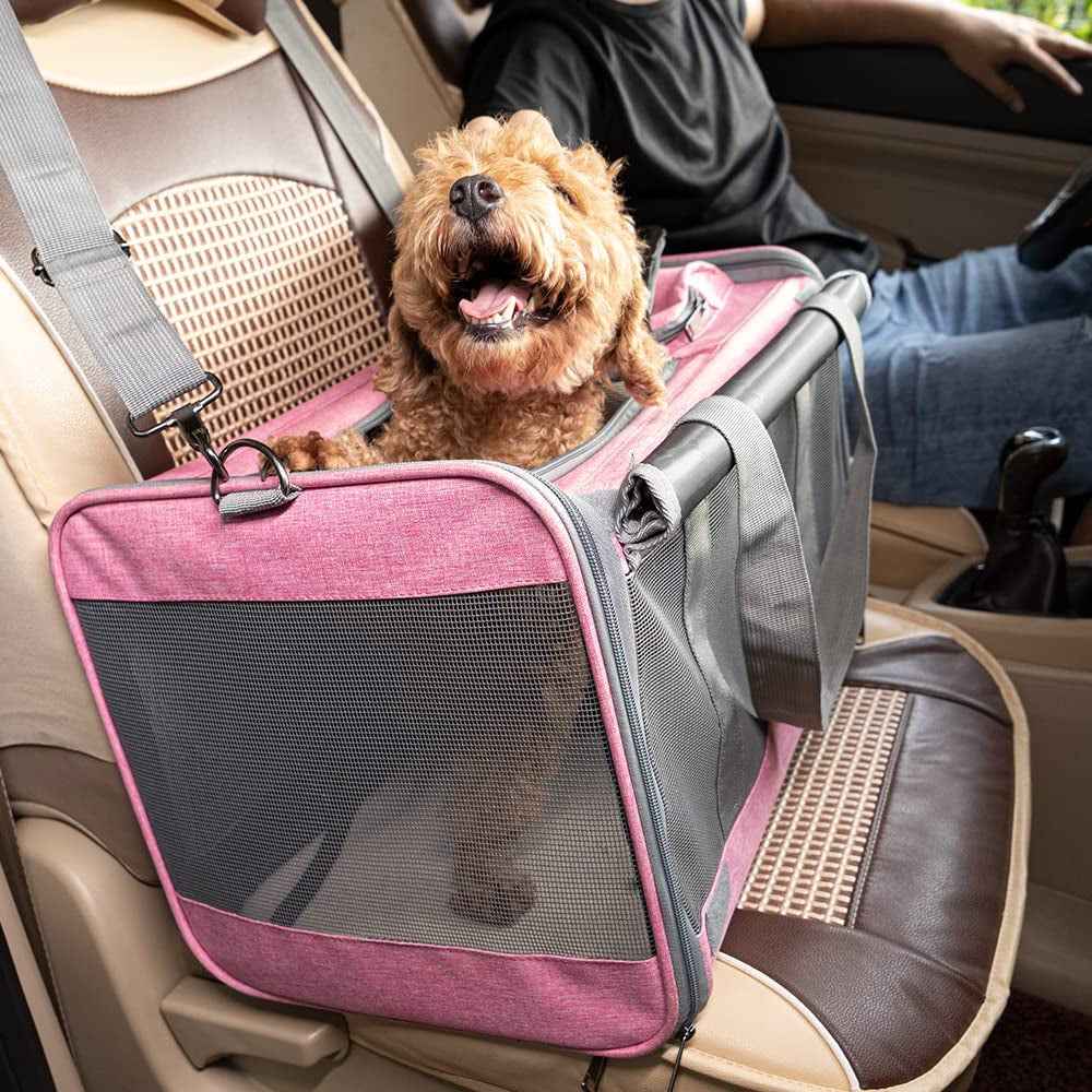Large Pet Carrier for Travel: Soft-Sided Cat & Dog Carrier