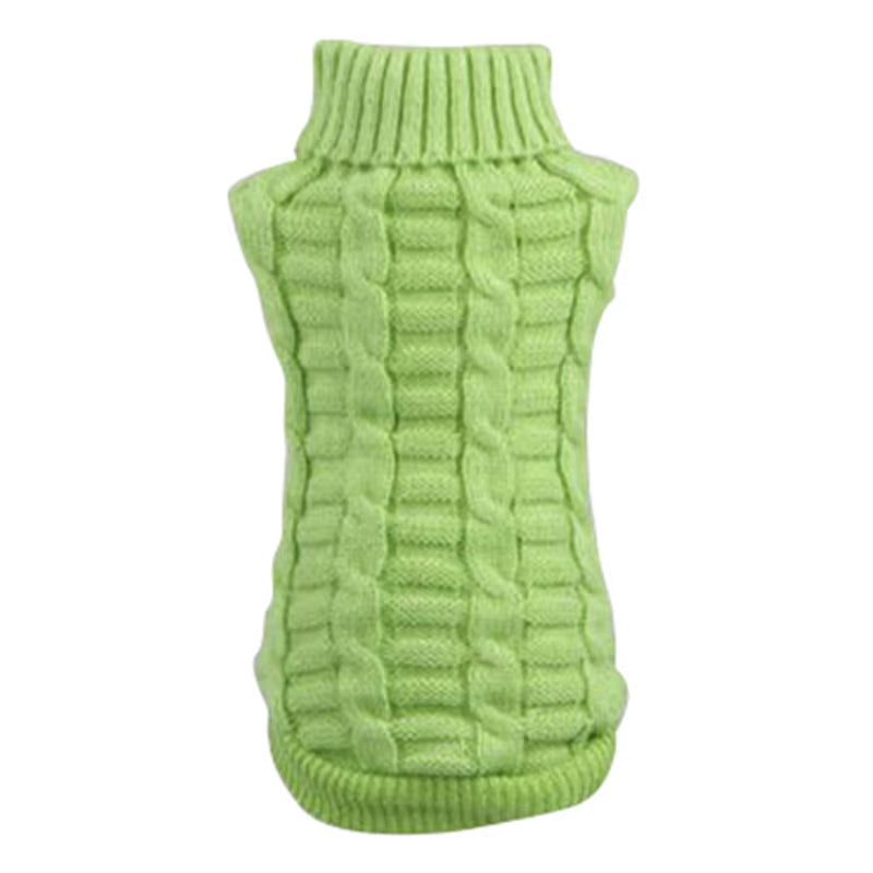 Warm Winter Pet Sweater for Small Dogs - Knitted Dog Coat - HuckMB Pet Supply