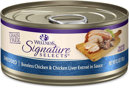 Grain-Free Wet Cat Food with Chicken & Liver - Wellness CORE