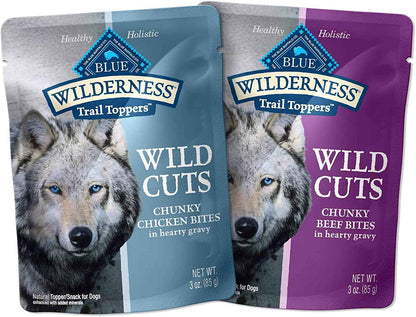 Blue Wilderness High Protein Dog Food Toppers Chicken & Beef
