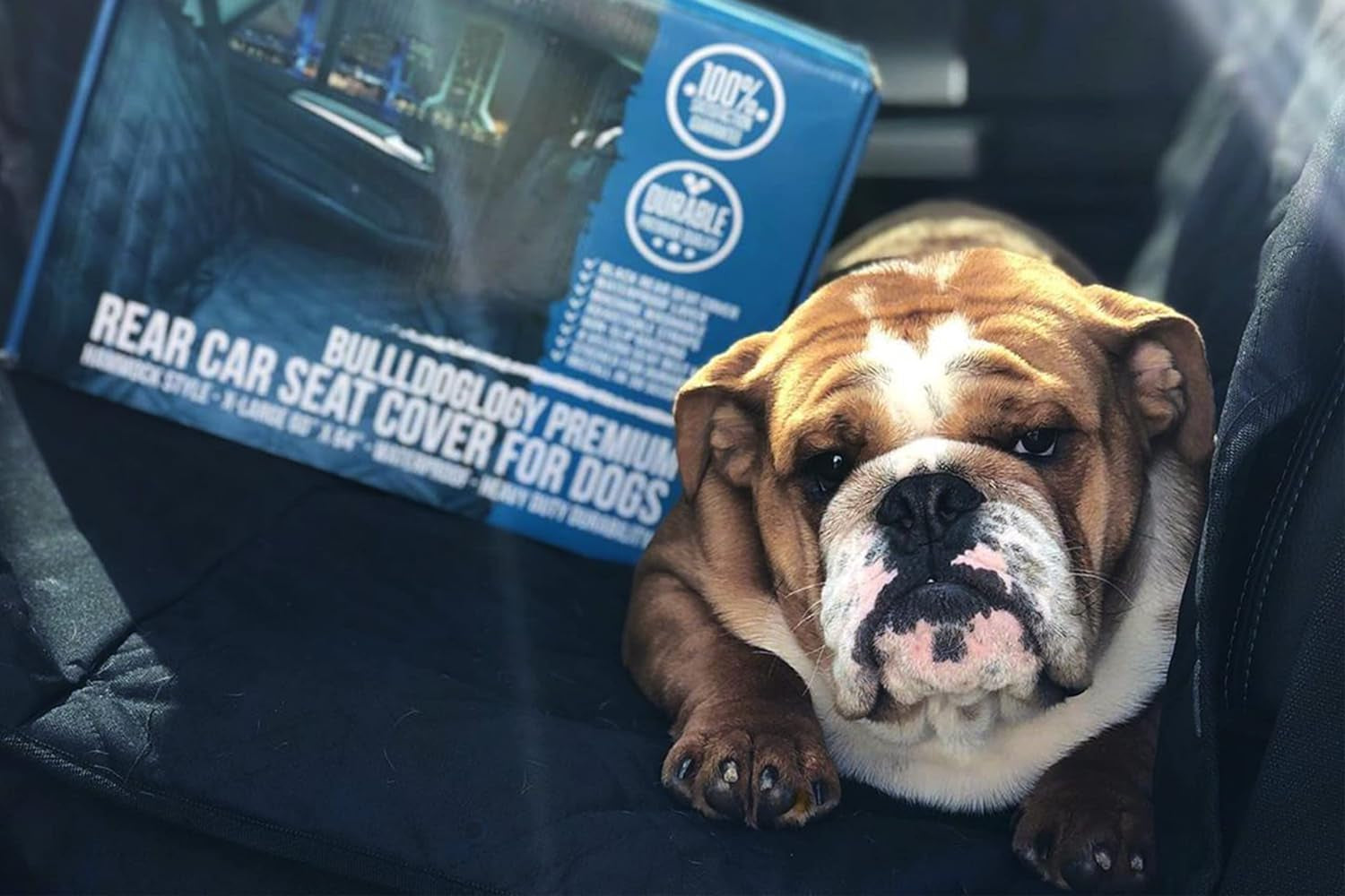 Waterproof Dog Car Seat Cover for SUVs - Backseat Protector - HuckMB Pet Supply