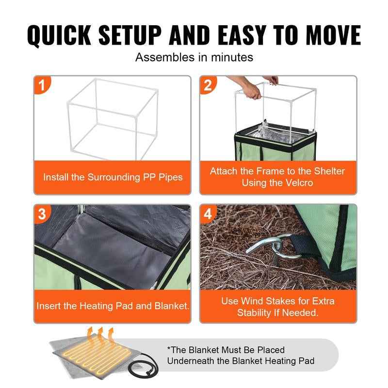 Heated Cat House Winter Protection