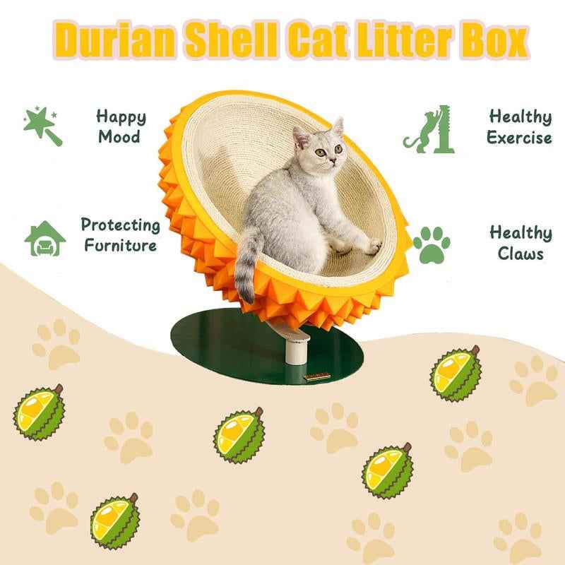 Durian Cat Scratching Bed - 3-in-1 Cozy and Durable House