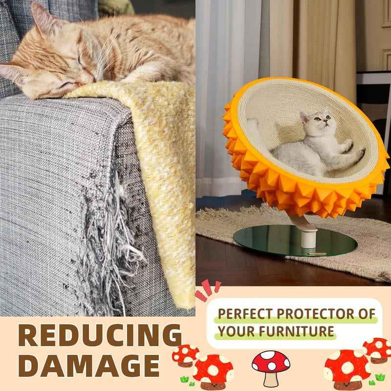 Durian Cat Scratching Bed - 3-in-1 Cozy and Durable House