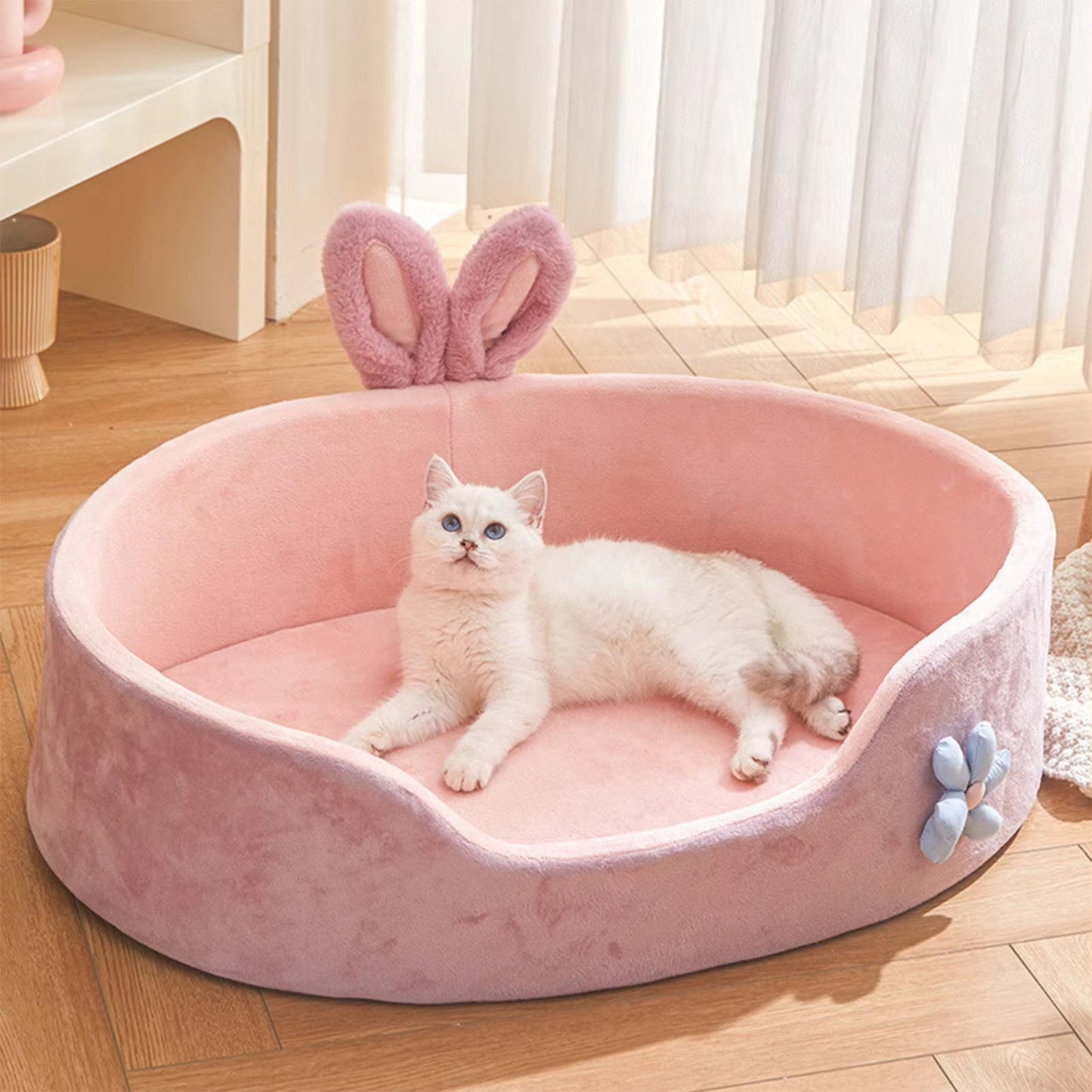 Detachable Washable Pet Bed for Dogs and Cats Season Comfort - HuckMB Pet Supply