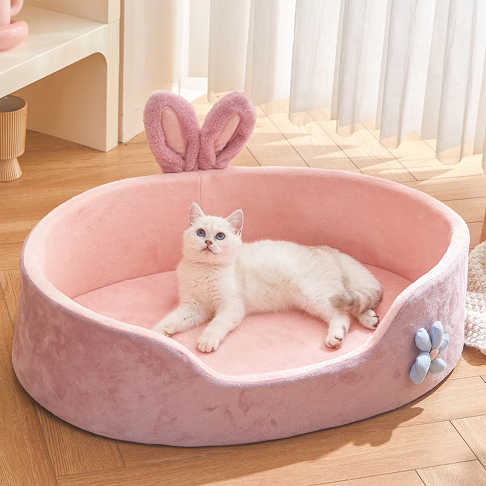 Detachable Washable Pet Bed for Dogs and Cats Season Comfort - HuckMB Pet Supply