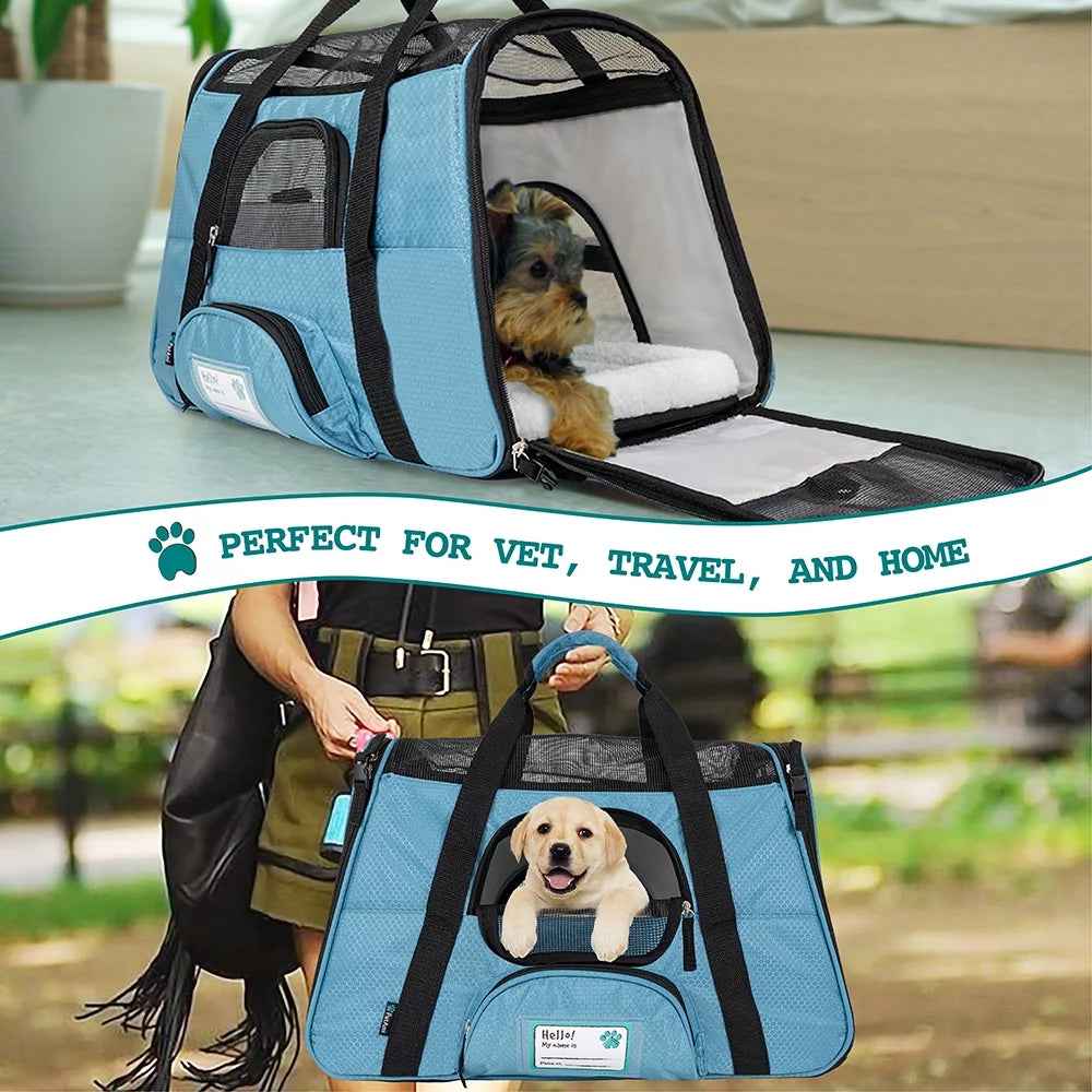 Airline Pet Carrier for Cats and Small Dogs