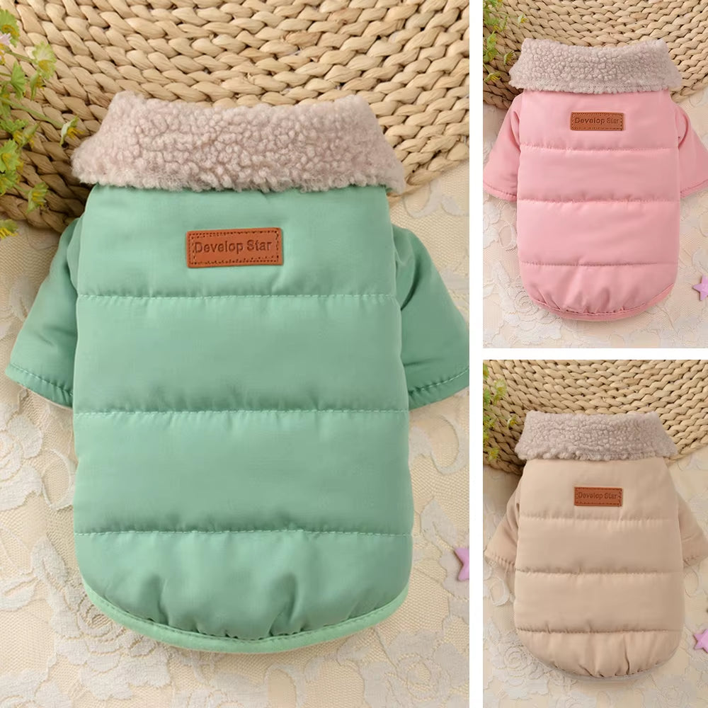 Warm Dog Jacket for Small Breeds Winter Coat for Small Dogs - HuckMB Pet Supply