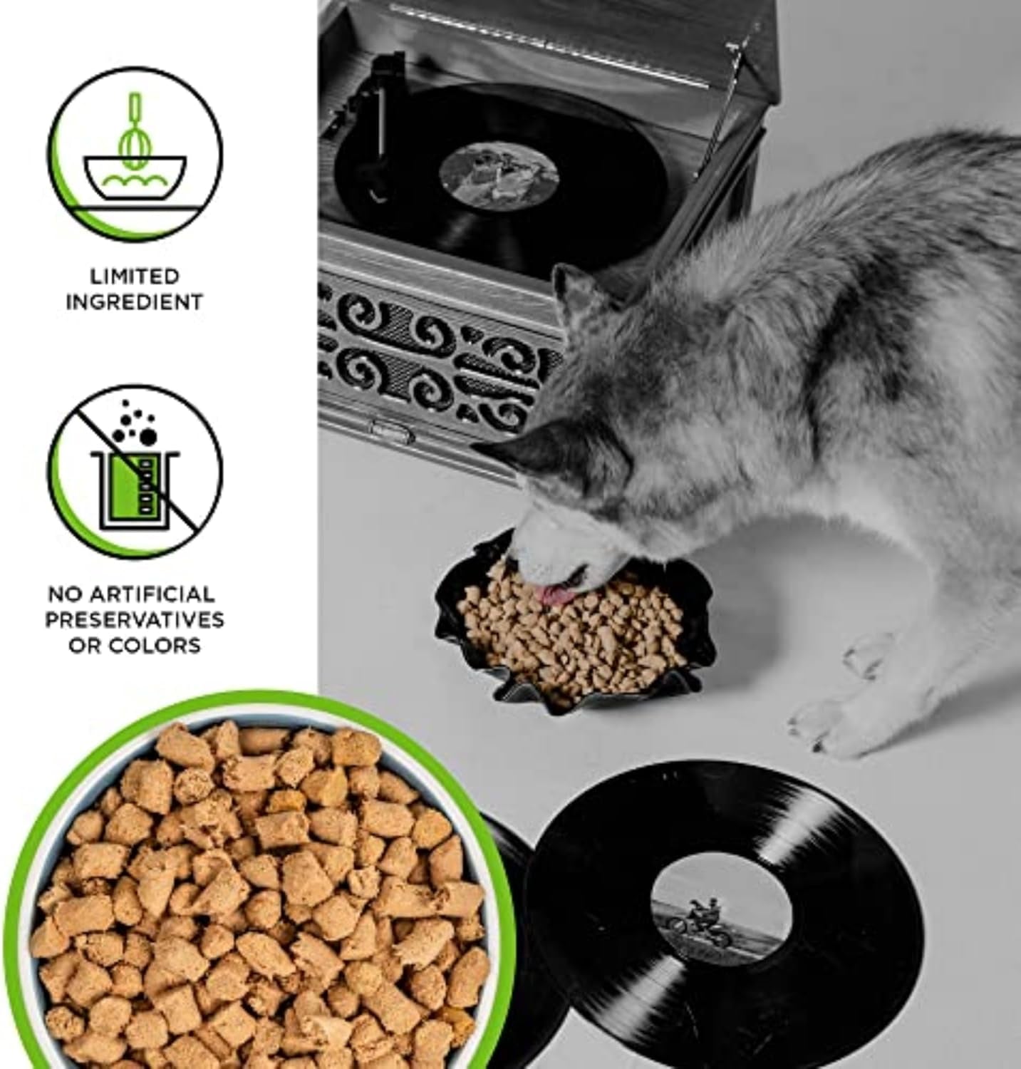 BIXBI Rawbble Pork Recipe: Freeze Dried Dog Food, 97% Meat - HuckMB Pet Supply