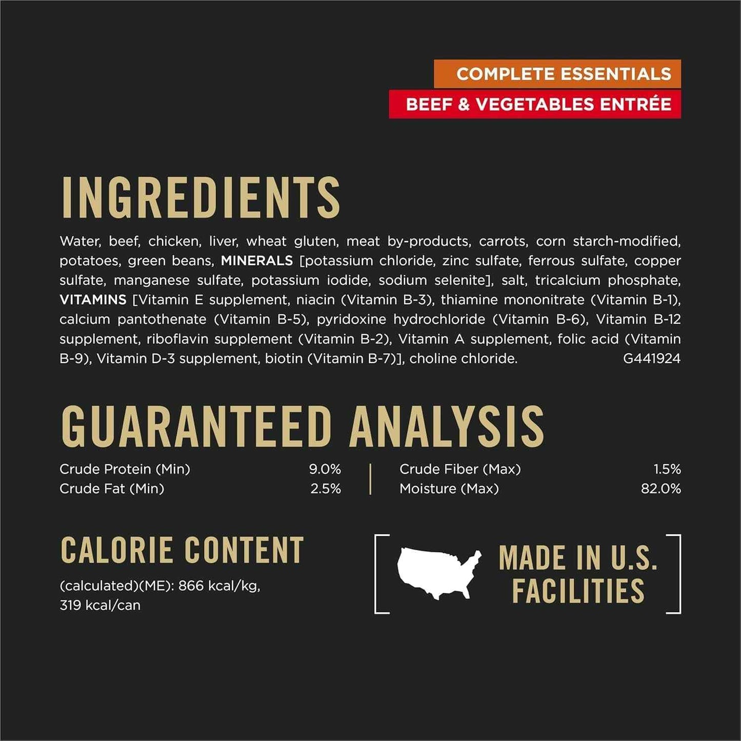 Purina Pro Plan Beef & Veg Dog Food Gravy - 12 Cans