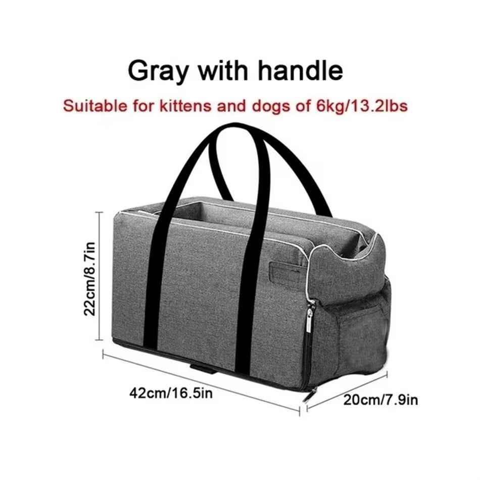 Portable Dog Car Seat for Safe Pet Travel - Small Breeds