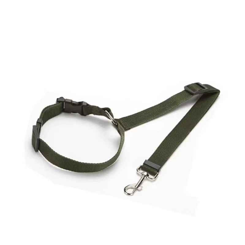 SafeRide DuoLeash: 2-in-1 Dog Car Seat Belt & Walking Leash