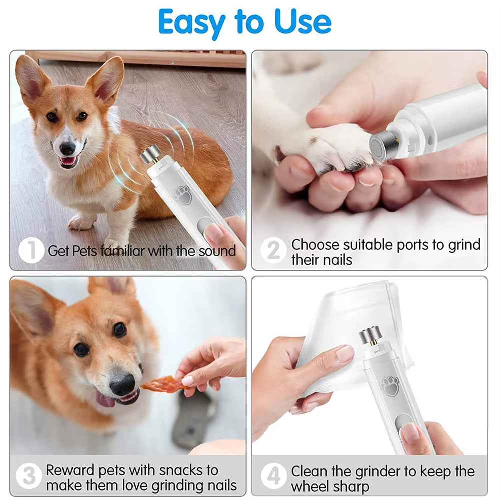 USB Electric Dog Nail Grinder: Painless, Rechargeable