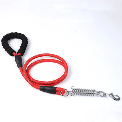 Pet Leash Reflective Nylon Spring Safety Tether Loop Rope - HuckMB Pet Supply