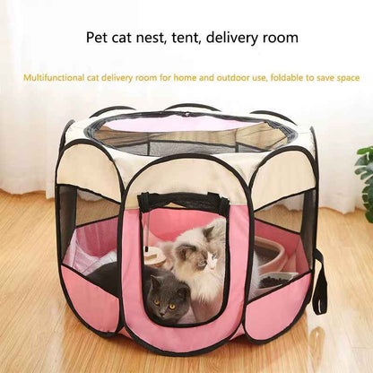 Foldable Pet Nest Tent: Secure Space for Cats & Dogs