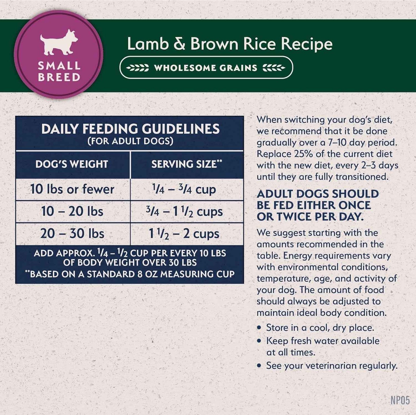 Lamb & Rice Small-Breed Dog Food: Natural Balance Nutrition