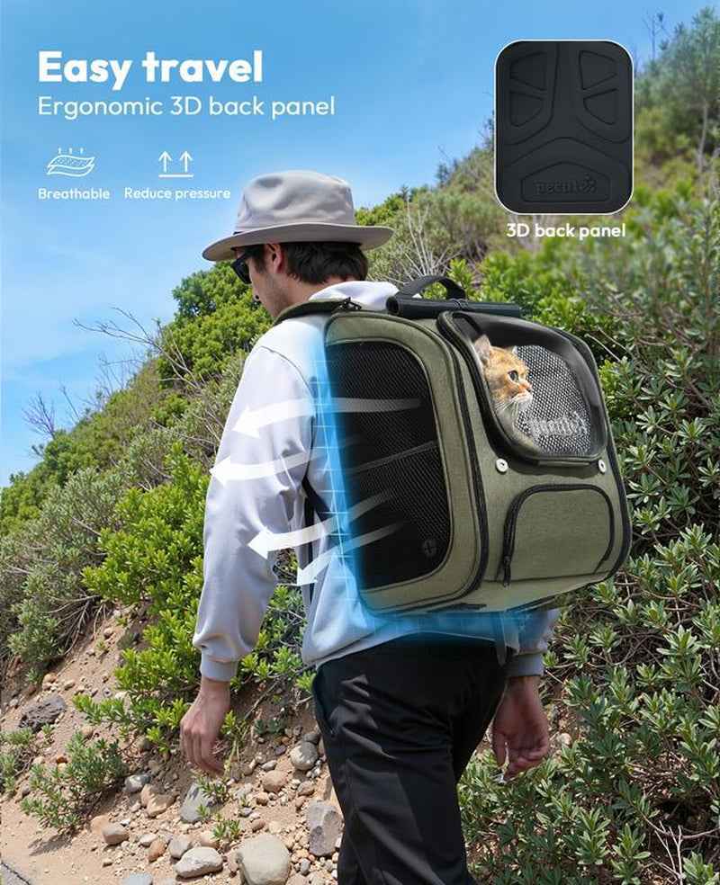 Pecute Cat Backpack Carrier, Large Space Cat Bubble Backpack