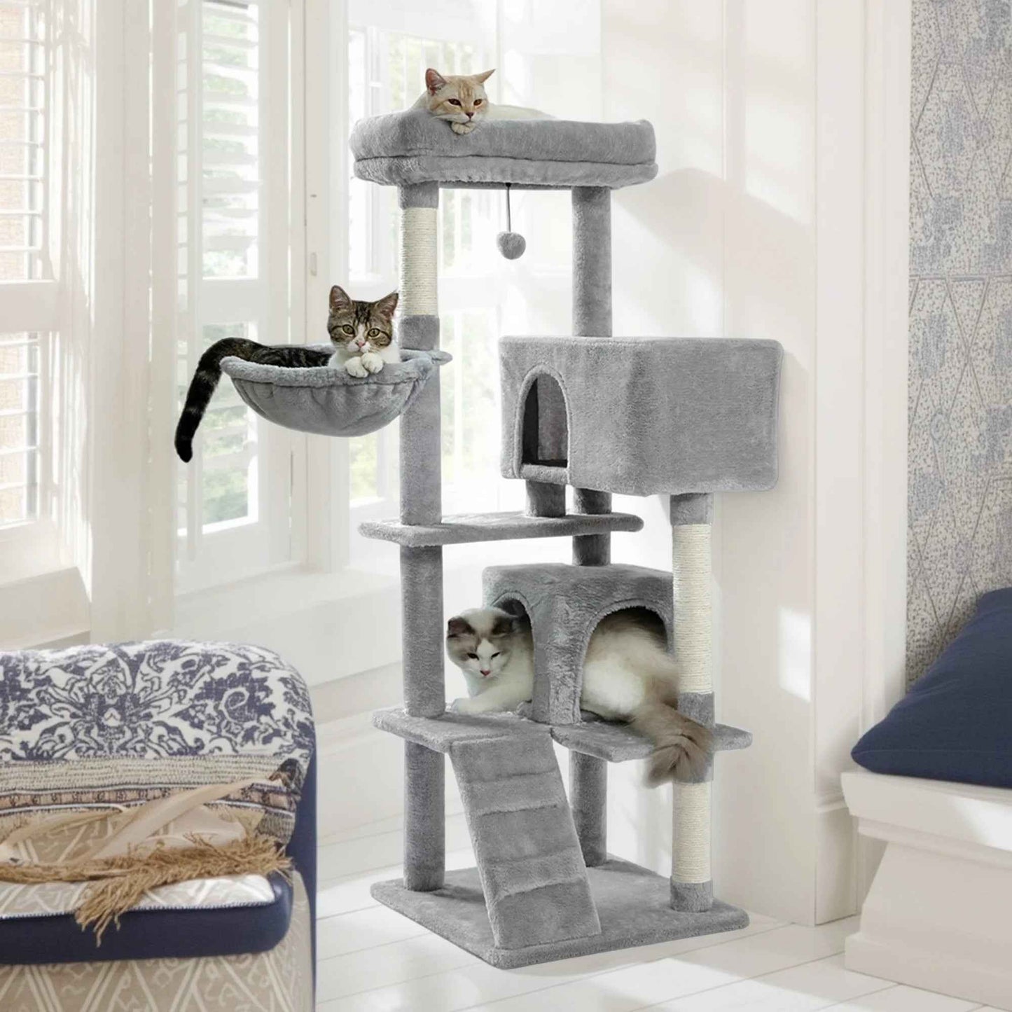 Large Cat Tree with Scratching Posts
