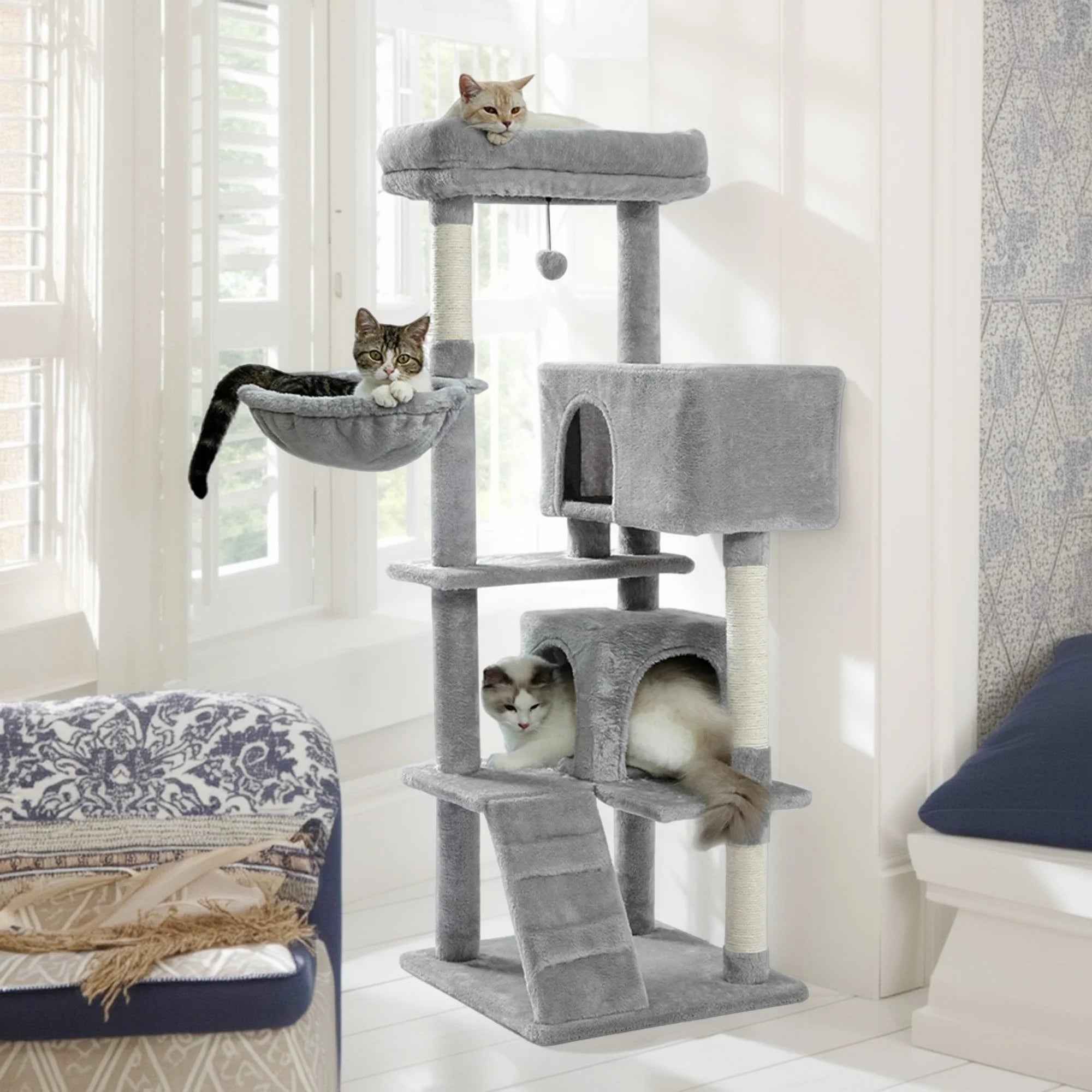 Large Cat Tree with Scratching Posts