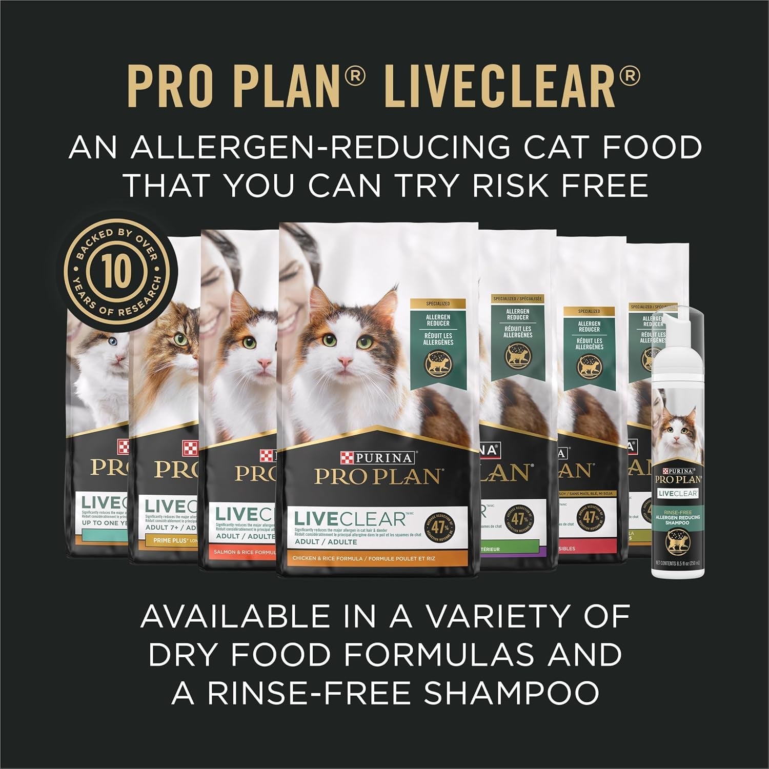 Purina LiveClear Weight Loss and Allergen Reducing Cat Food - HuckMB Pet Supply