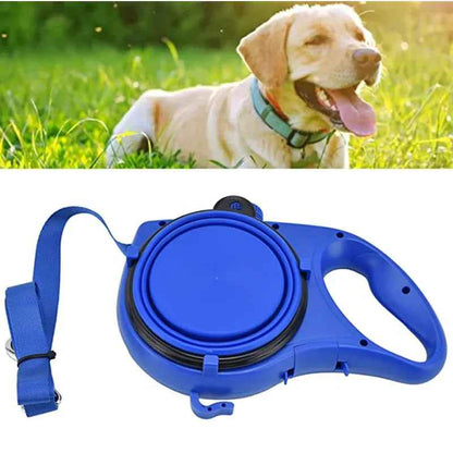 Multifunctional Pet Dog Leash with Bultin Water Bottle
