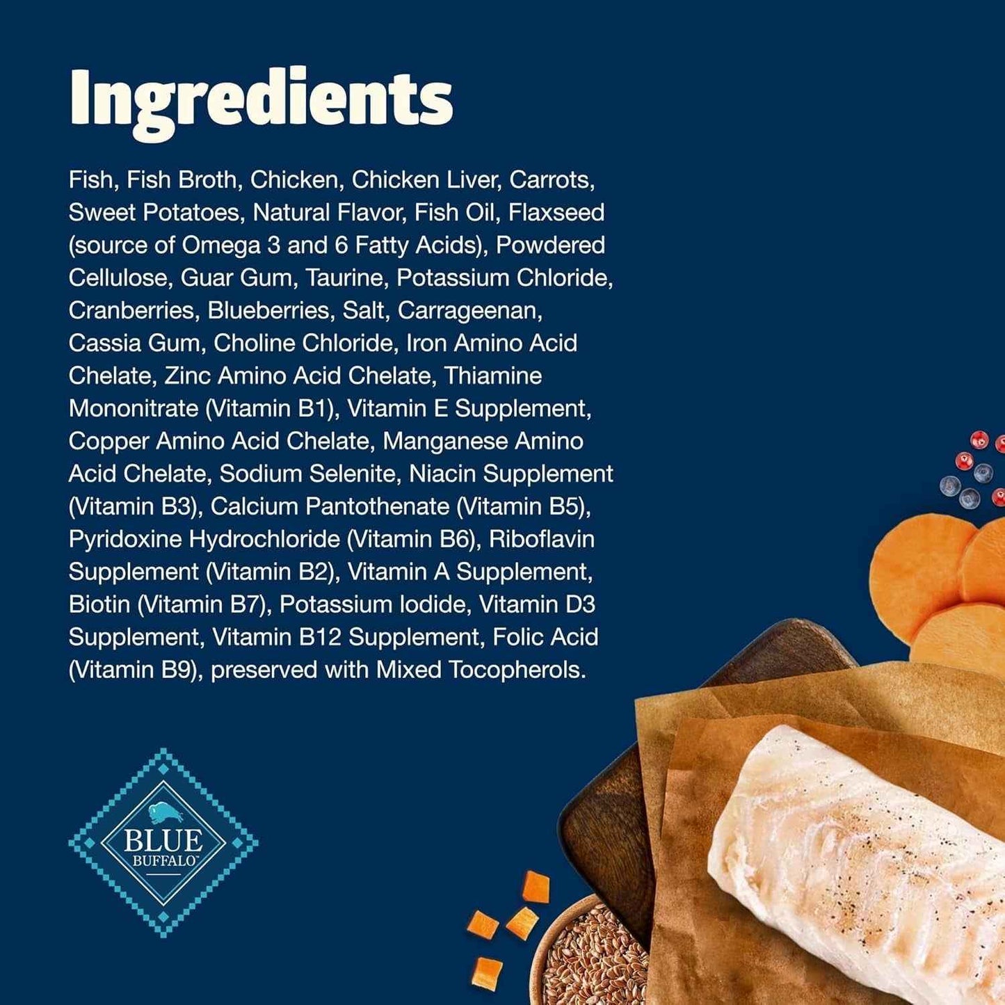 Blue Buffalo Grain-Free Fish Wet Cat Food -Natural Nutrition