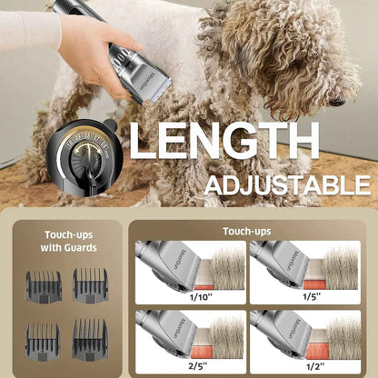 MoonSun Pet Clippers: Professional Home Grooming Kit