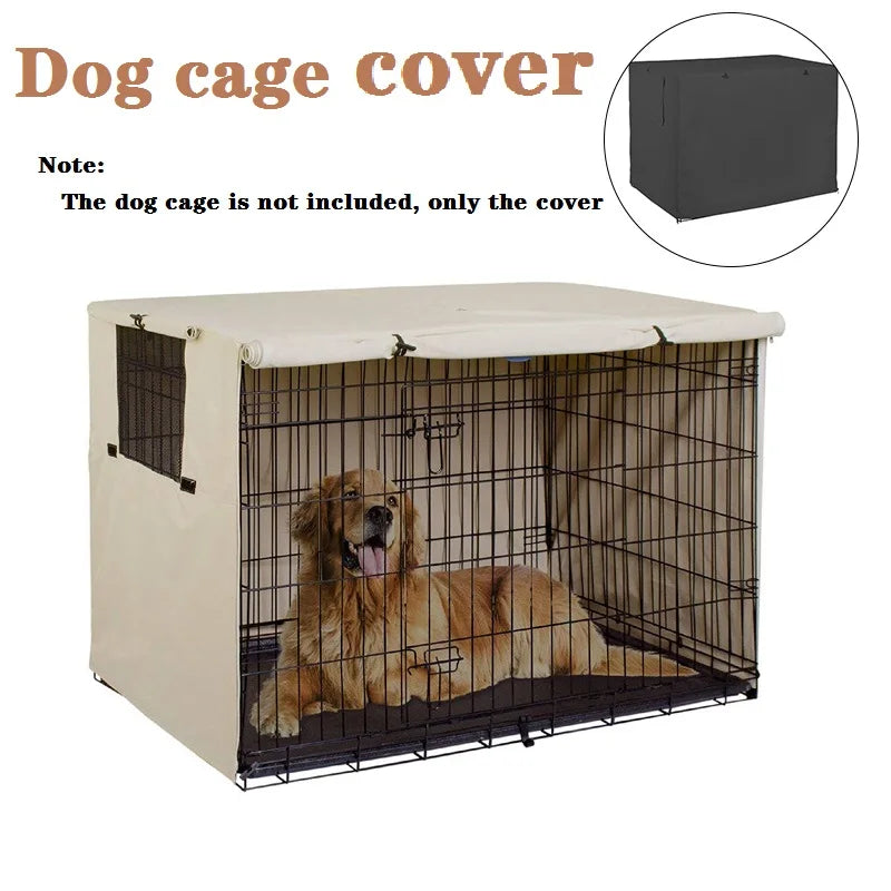 Oxford Pet Crate Cover Waterproof & Sunproof 210D Polyester - HuckMB Pet Supply