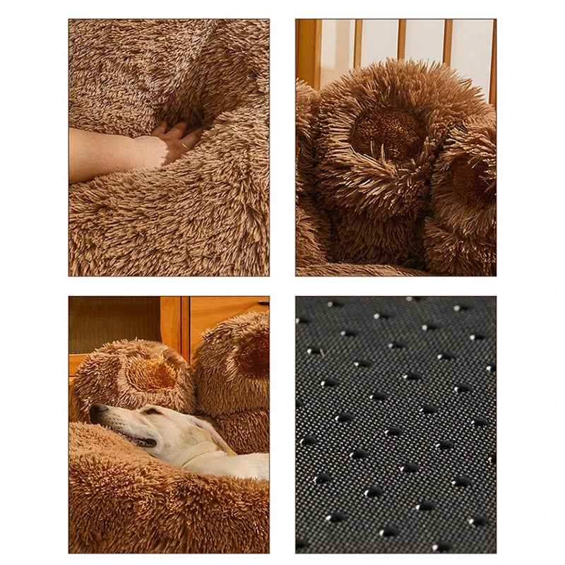 Plush Washable Warm Dog Sofa Bed: Cozy Comfort for Pets