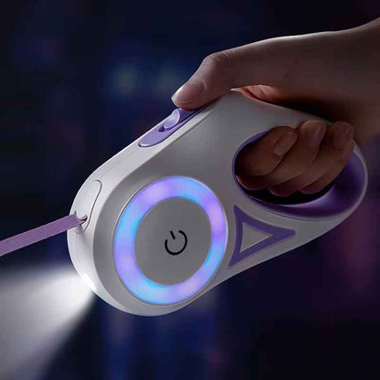 GlowPaw LED Retractable Pet Leash