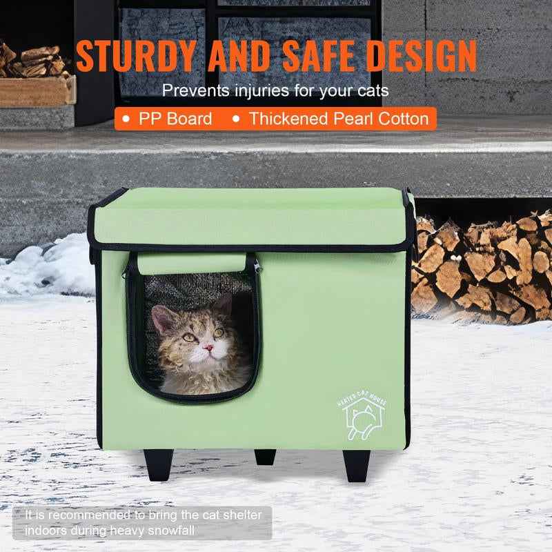 Heated Cat House Winter Protection