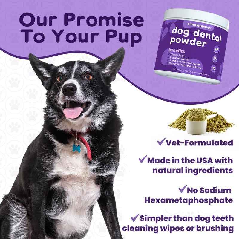 Natural Dog Dental Powder for Clean Teeth & Fresh Breath