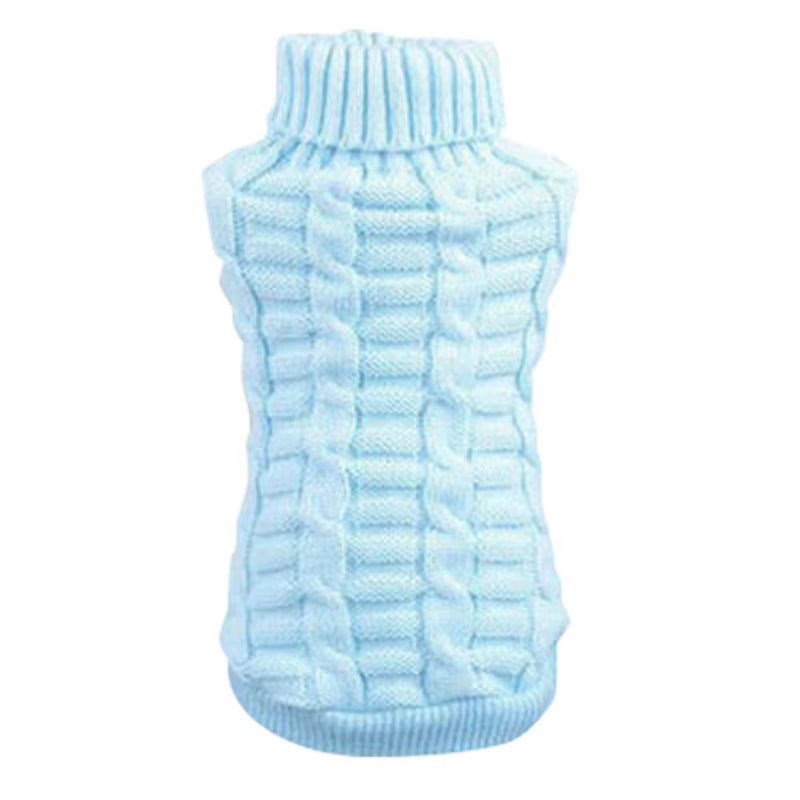 Warm Winter Pet Sweater for Small Dogs - Knitted Dog Coat - HuckMB Pet Supply