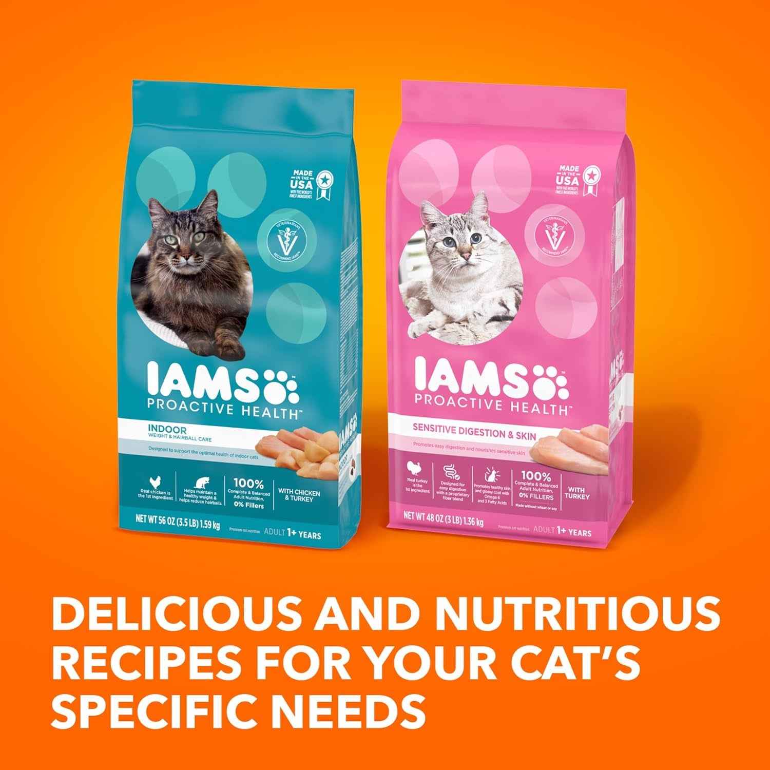 IAMS Salmon Dry Cat Food: Proactive Health for Adult Cats