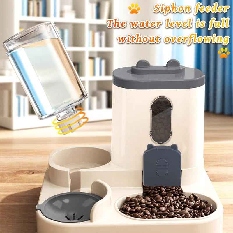 Automatic Cat Feeder and Water Dispenser Set