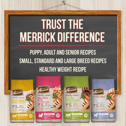 Merrick Small Breed Dry Dog Food: Healthy Grains Kibble - HuckMB Pet Supply