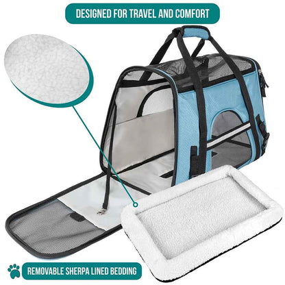 Airline Pet Carrier for Cats and Small Dogs