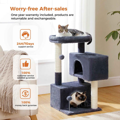 Cat Tower With Condos for Medium Cats