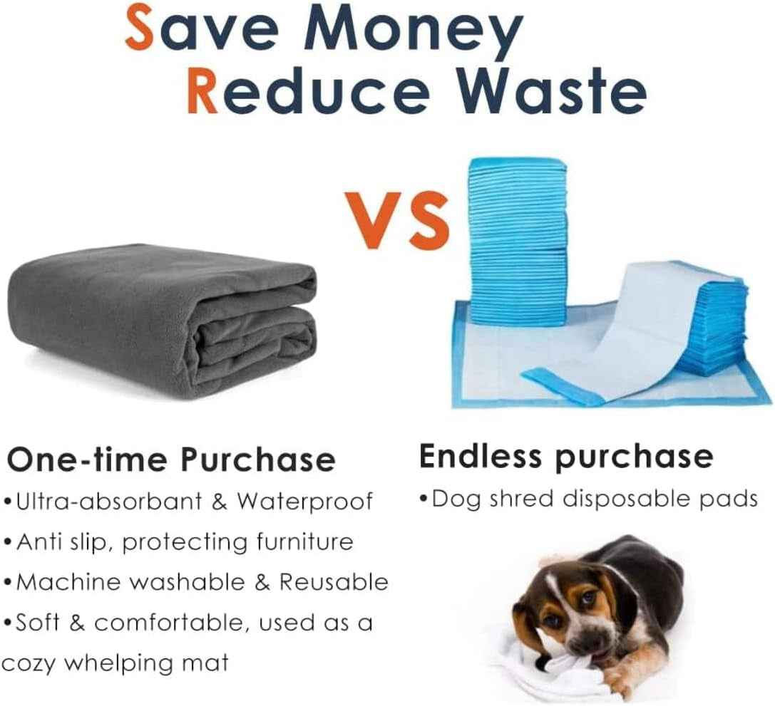 Extra Large Washable Dog Pee Pads: Waterproof & Reusable