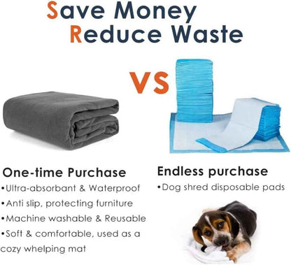 Extra Large Washable Dog Pee Pads: Waterproof & Reusable