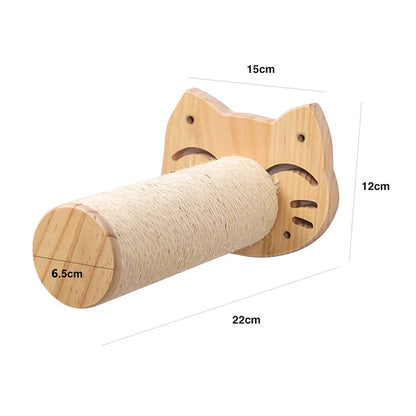 Cat Wall Shelves: Climbing Tower & Scratching Post Combo - HuckMB Pet Supply