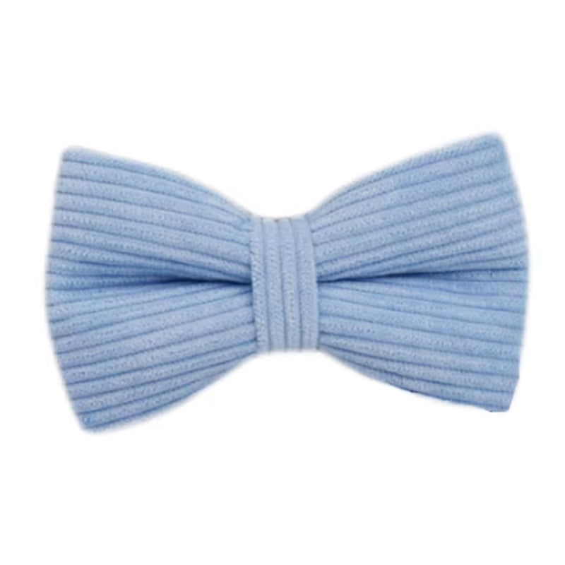 Custom Corduroy Dog Collar and Leash Set Engraved Nameplate - HuckMB Pet Supply