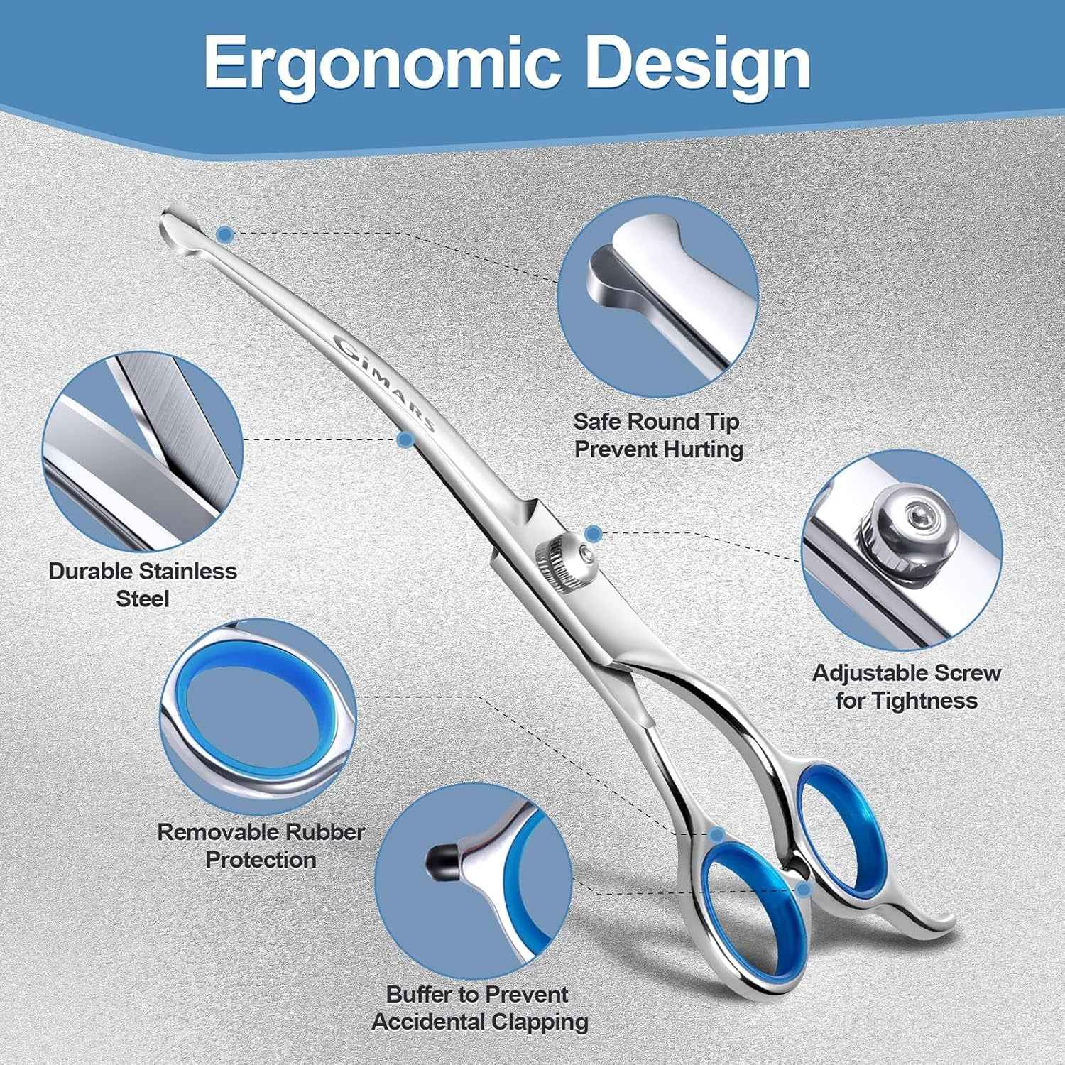 Durable Professional Dog Grooming Scissors Set