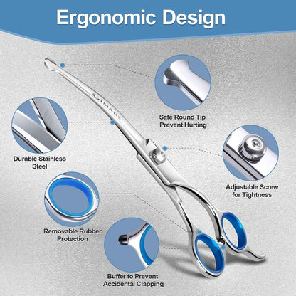 Durable Professional Dog Grooming Scissors Set