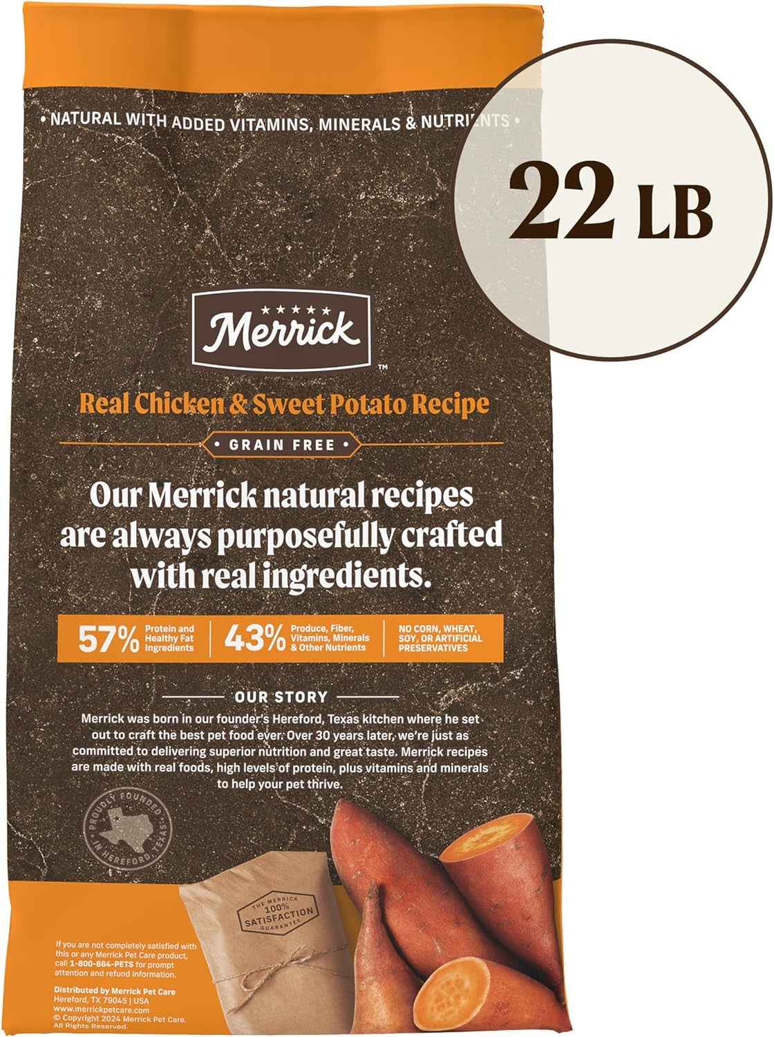 Merrick Grain-Free Chicken Dog Food with Omega & Glucosamine