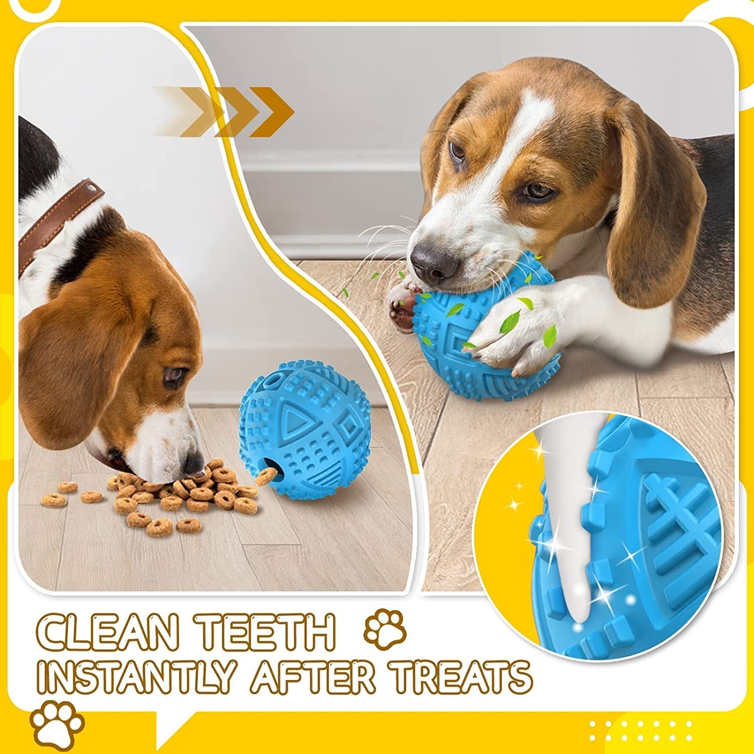 Durable Interactive durable dog treat dispensing toy - HuckMB Pet Supply