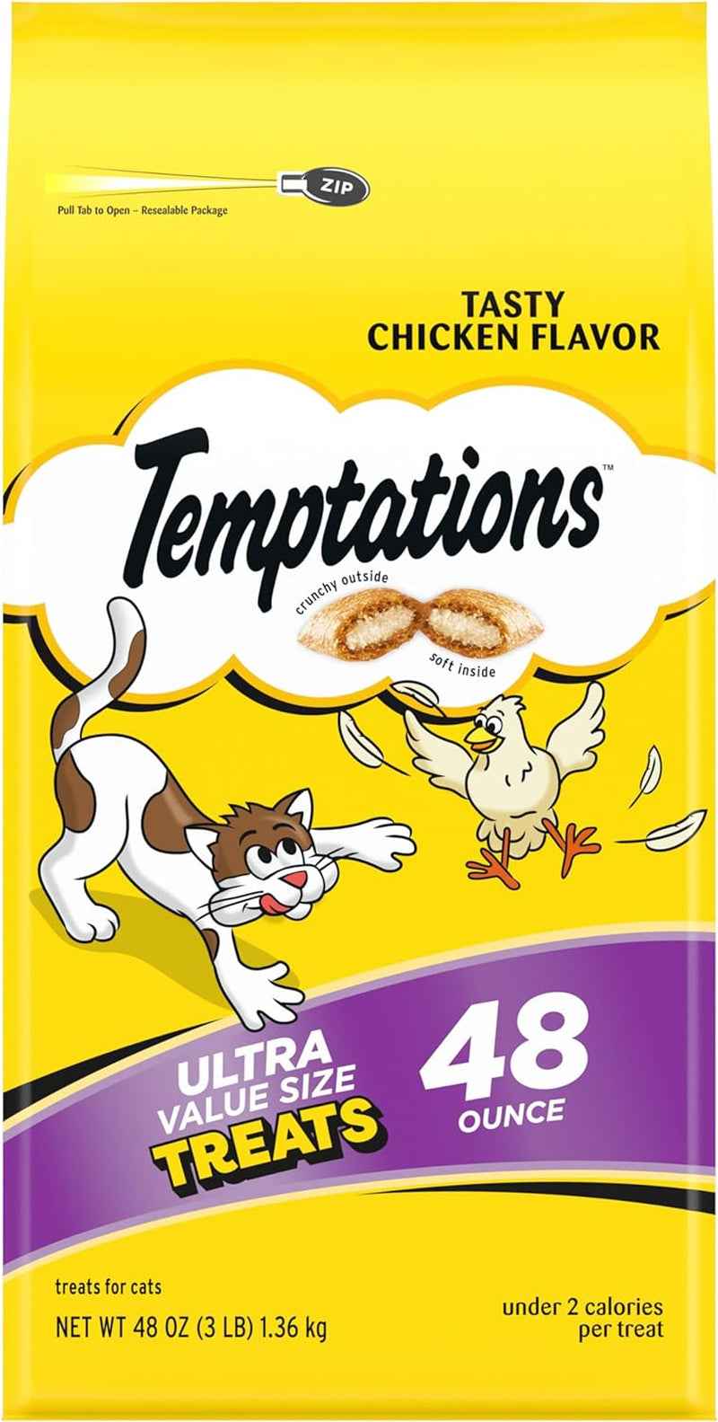 Temptations Chicken Cat Treats - Crunchy & Soft Delights